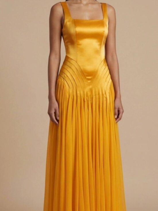 Yaura Dresses & Skirts - Yaura Samara Dress NWT Gold Maxi Dress